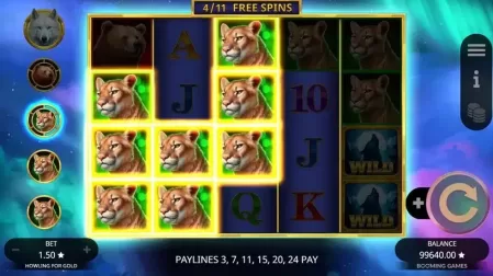 Howling For Gold slot screenshot 6