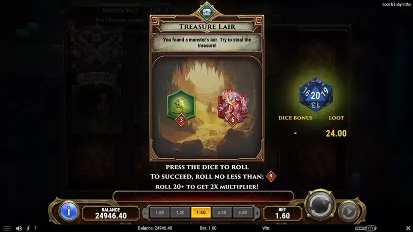 Loot & Labyrinths slot screenshot 3