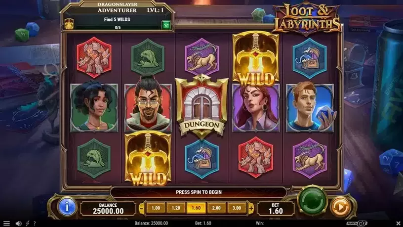Loot & Labyrinths slot screenshot 1