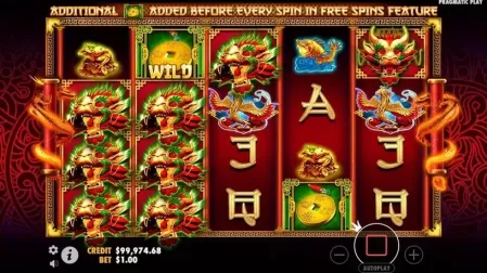 Lucky Dragons slot screenshot 2