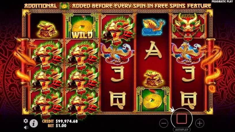 Lucky Dragons slot screenshot 2