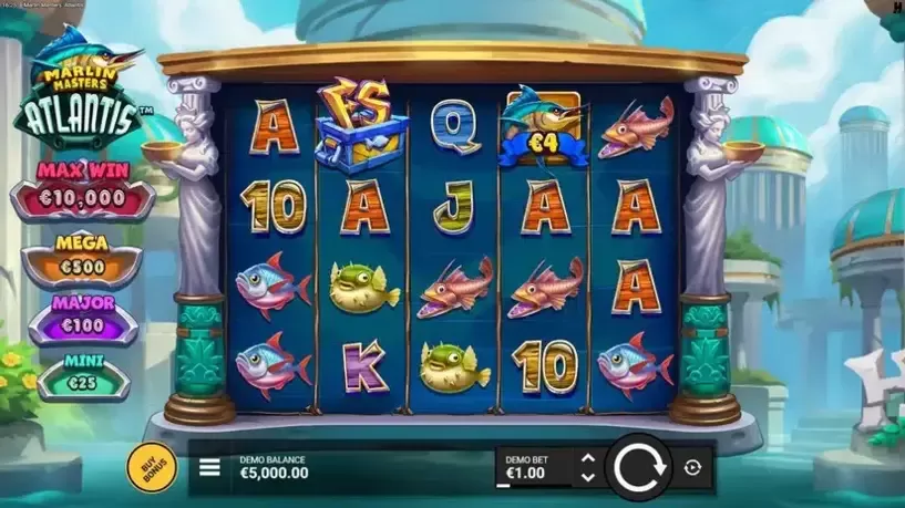 Marlin Masters Atlantis slot screenshot 