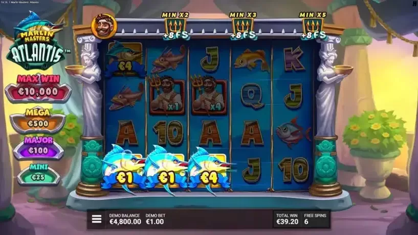 Marlin Masters Atlantis slot screenshot 
