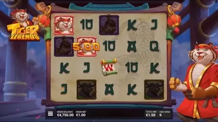 Tiger Legends slot screenshot 4