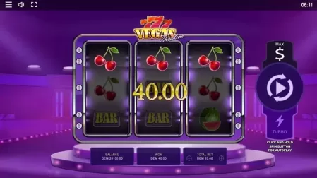 Vegas Showtime slot screenshot 3