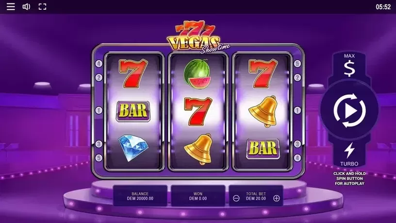 Vegas Showtime slot screenshot 1
