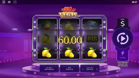 Vegas Showtime slot screenshot 4