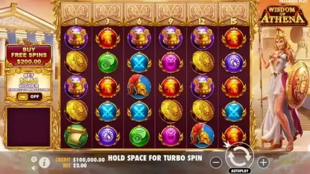 Wisdom of Athena slot screenshot 1