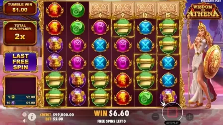 Wisdom of Athena slot screenshot 5