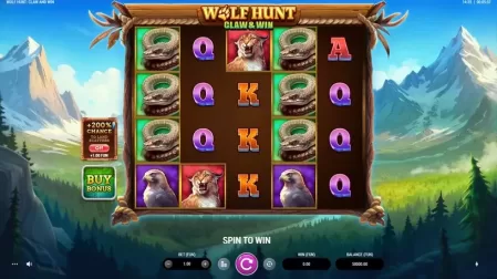 Wolf Hunt: Claw and Win slot screenshot 1
