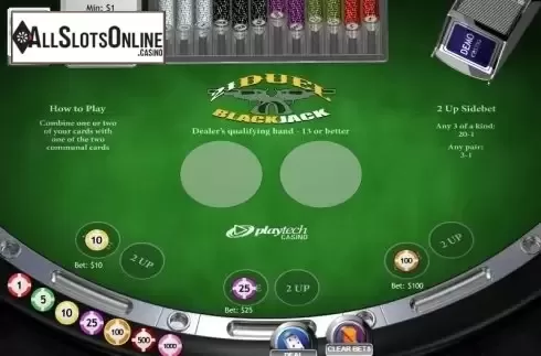 Game workflow. 21 Duel Blackjack from Playtech