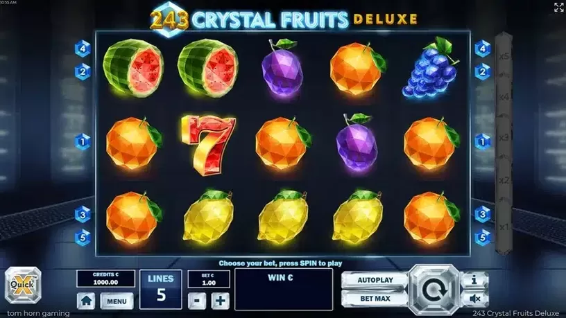 243 Crystal Fruits Deluxe slot screenshot 