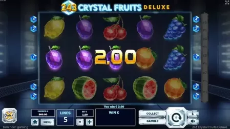 243 Crystal Fruits Deluxe slot screenshot 4