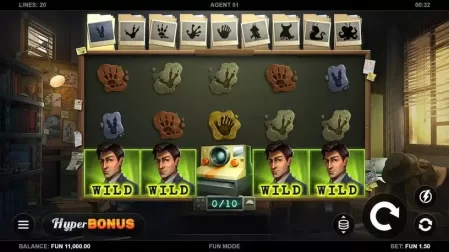 Agent 51 slot screenshot 1