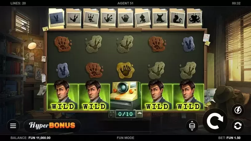 Agent 51 slot screenshot 1