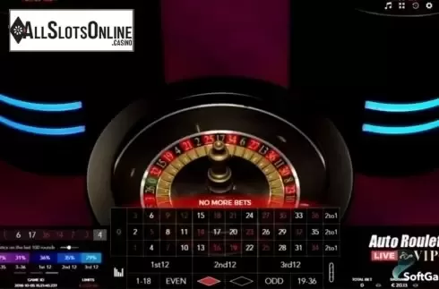 Game Screen. Auto Roulette VIP Live (Authentic Gaming) from Authentic Gaming