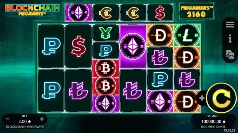 Blockchain Megaways slot screenshot