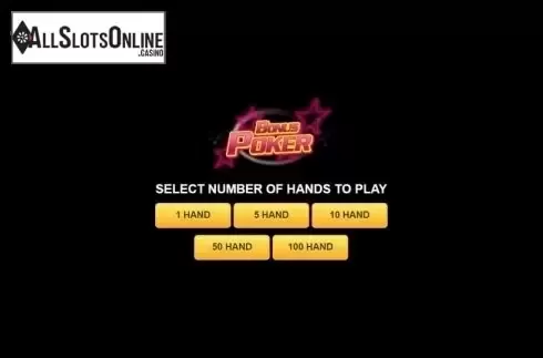 Game Screen. Bonus Poker (Habanero) from Habanero