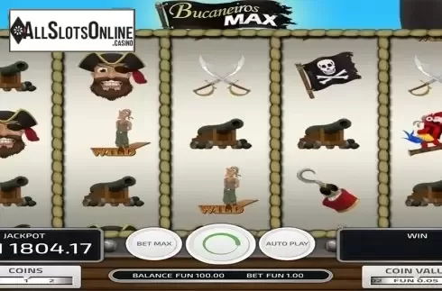 Reels screen. Bucanieros Max from Concept Gaming