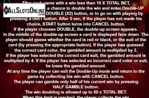 Paytable 3. Celestial Ruler from Casino Technology