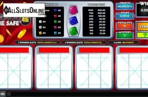 Reel Screen. Crack The Safe 4G from GAMING1