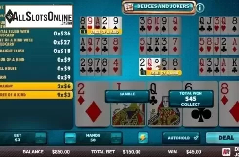 Game Screen 2. Deuces & Jokers (Red Rake) from Red Rake