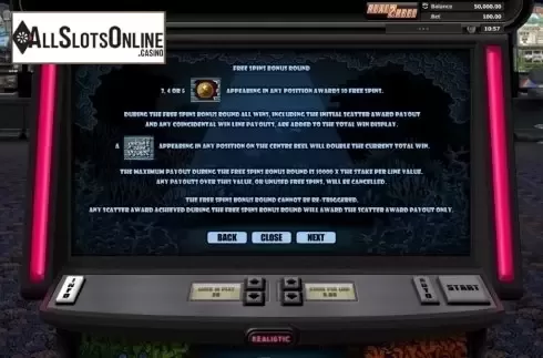 Paytable 5. Double Your Dough from Realistic