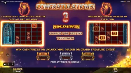 Dragonfire Chamber of Gold slot screenshot 4