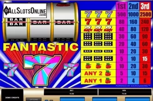 Screen3. Fantastic 7s from Microgaming