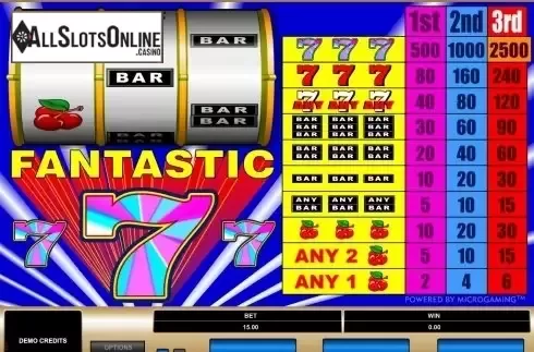 Screen2. Fantastic 7s from Microgaming