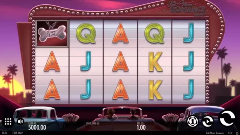 Full Moon Romance slot screenshot 1
