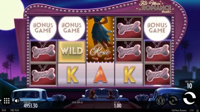 Full Moon Romance slot screenshot 4