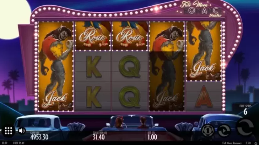 Full Moon Romance slot screenshot 5