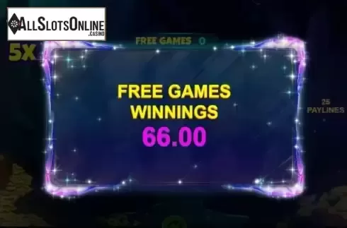 Win Free Spins screen