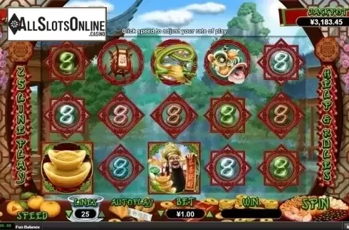 Reel Screen. God of Wealth (RTG) from RTG