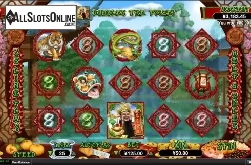 Win Screen. God of Wealth (RTG) from RTG
