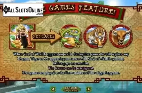 Free Spins 2. God of Wealth (RTG) from RTG
