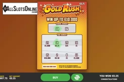 Game Screen 3. Gold Rush Scratch from Hacksaw Gaming