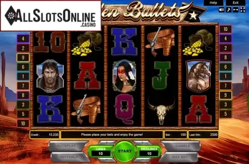 Reel Screen. Golden Bullets from Platin Gaming