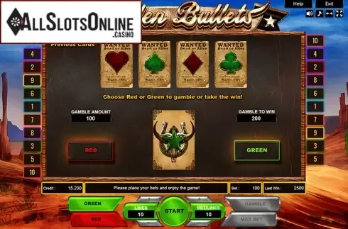Gamble. Golden Bullets from Platin Gaming
