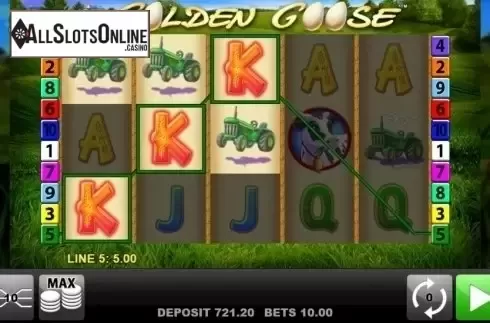 Win Screen. Golden Goose from Merkur