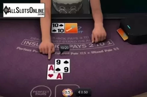 Game Screen. Grand Blackjack (Green Tube) from Greentube