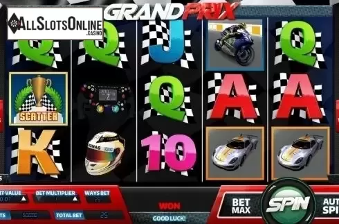 Game Workflow screen . Grand Prix from TOP TREND GAMING