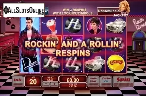Respin win screen 2. Grease from Playtech