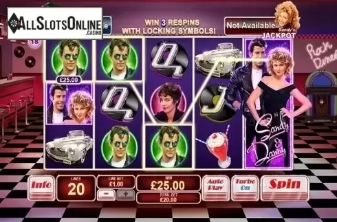 Win screen 2. Grease from Playtech