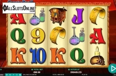 Reel Screen. Gypsy Spell from Leander Games