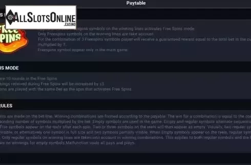 Game Features screen 2
