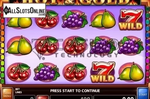 Screen 1. Hot & Gold from Casino Technology