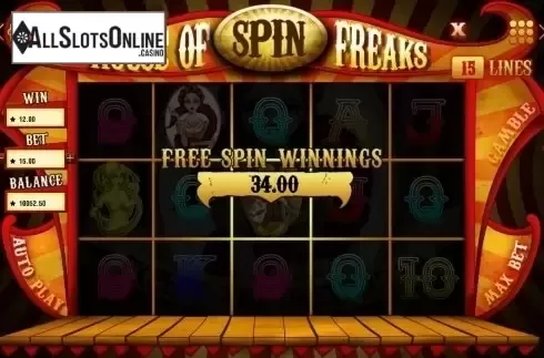 Screen8. House fo Freaks from Booming Games