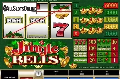 Win screen. Jingle Bells (Microgaming) from Microgaming